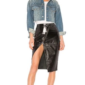 Patent Leather Pencil Skirt